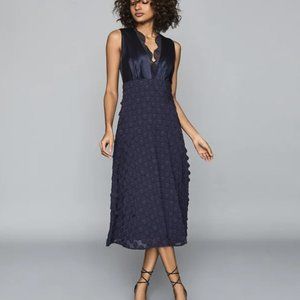 MIDI DRESS NAVY by REISS